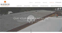 Desktop Screenshot of moserroofingsolutions.com